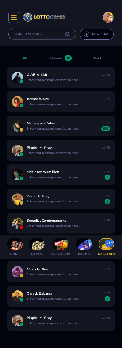 Mobile - Messages